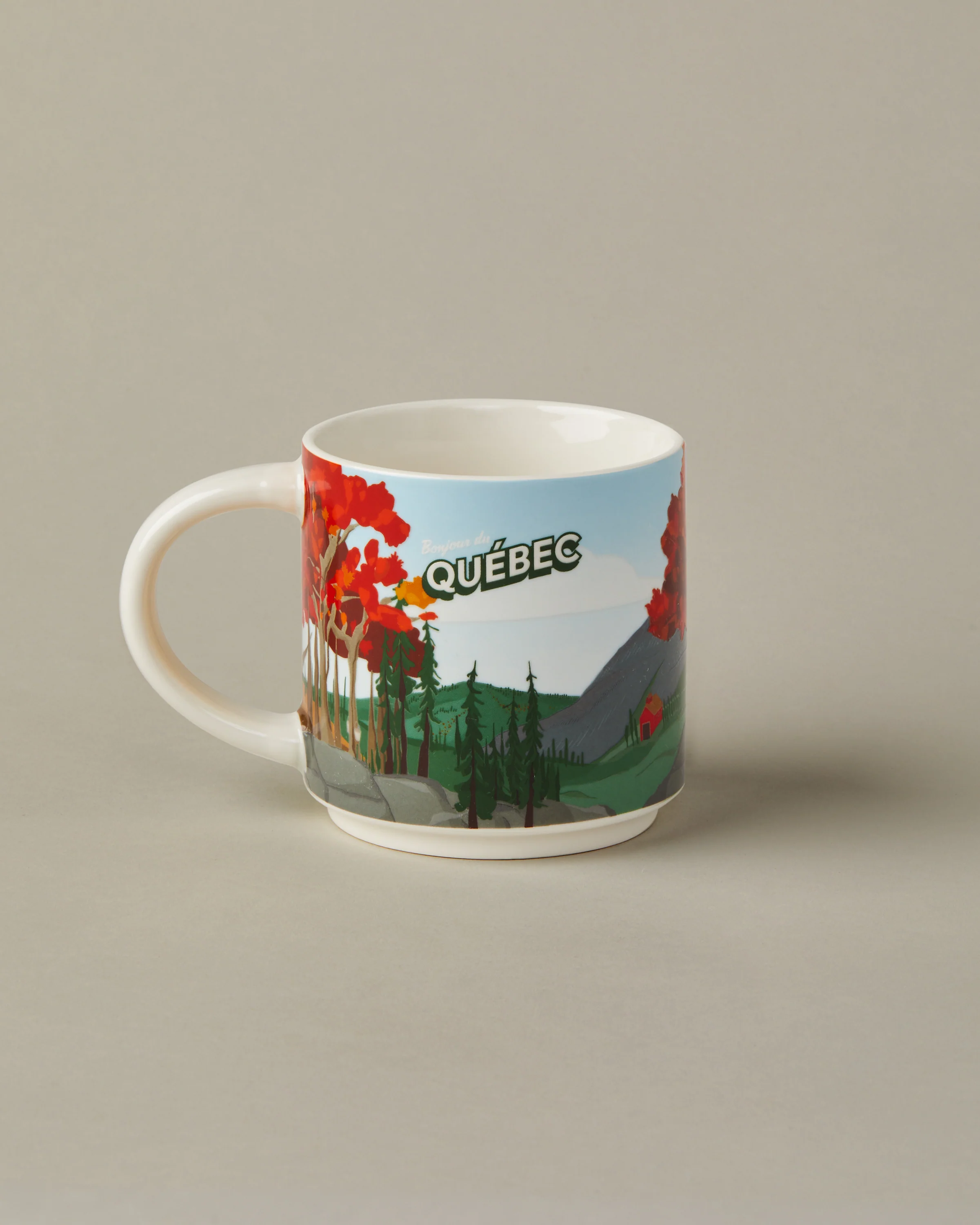 16oz Provincial Ceramic Mug - Quebec - Image 2
