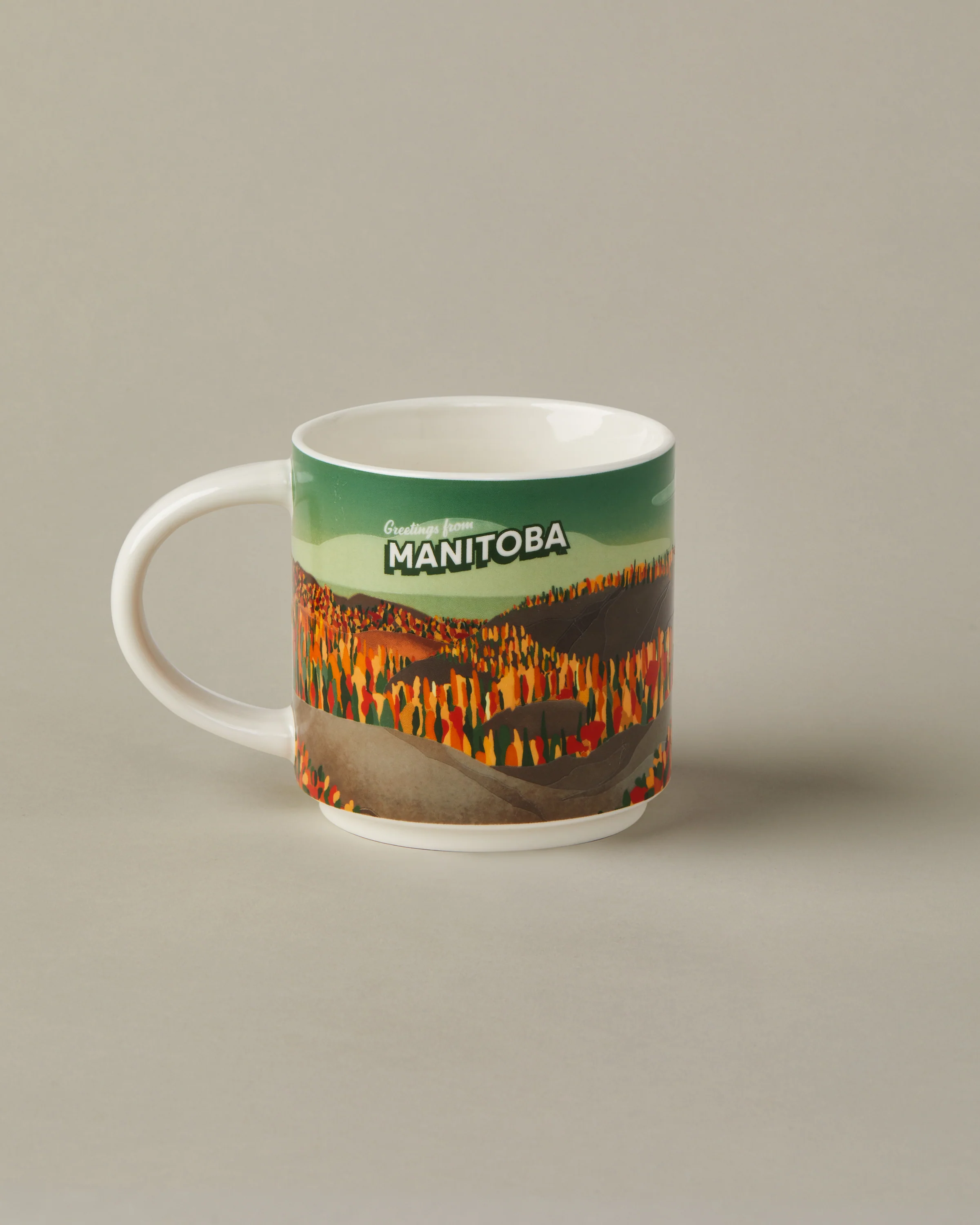 16oz Provincial Ceramic Mug - Manitoba - Image 2