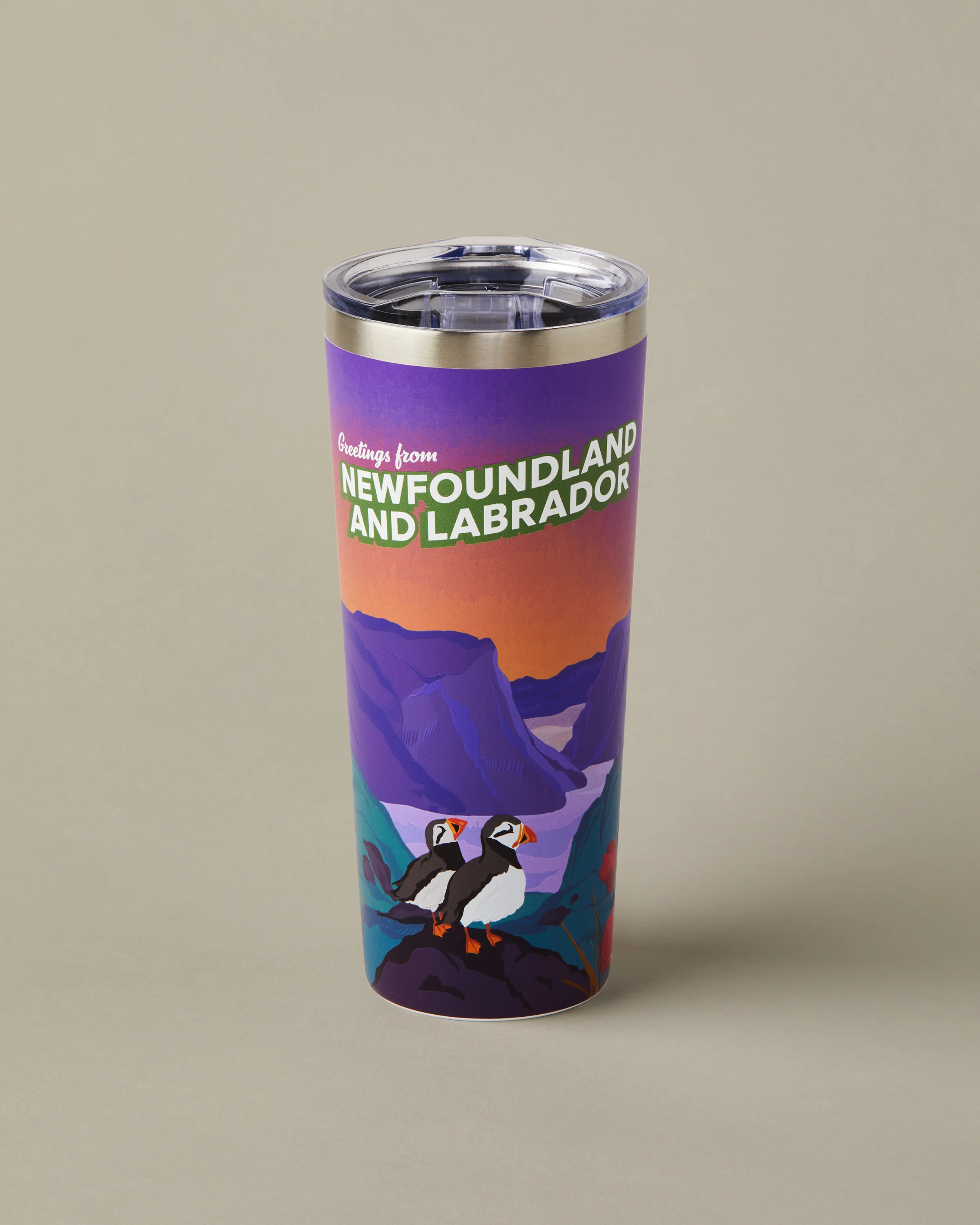 22oz Stainless Steel Travel Mug - Newfoundland and Labrador