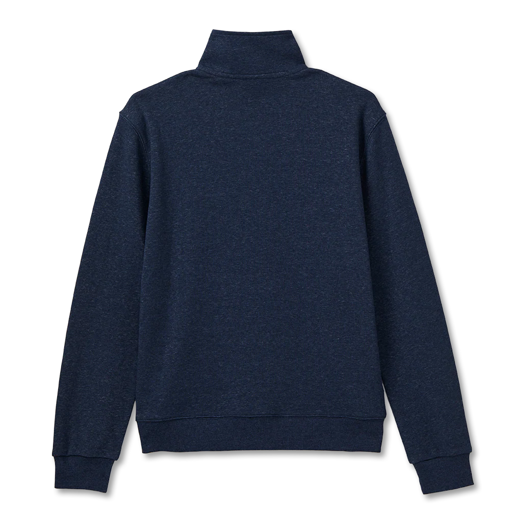 Canada Unisex French Terry Quarter Zip - Navy Marl - Image 8