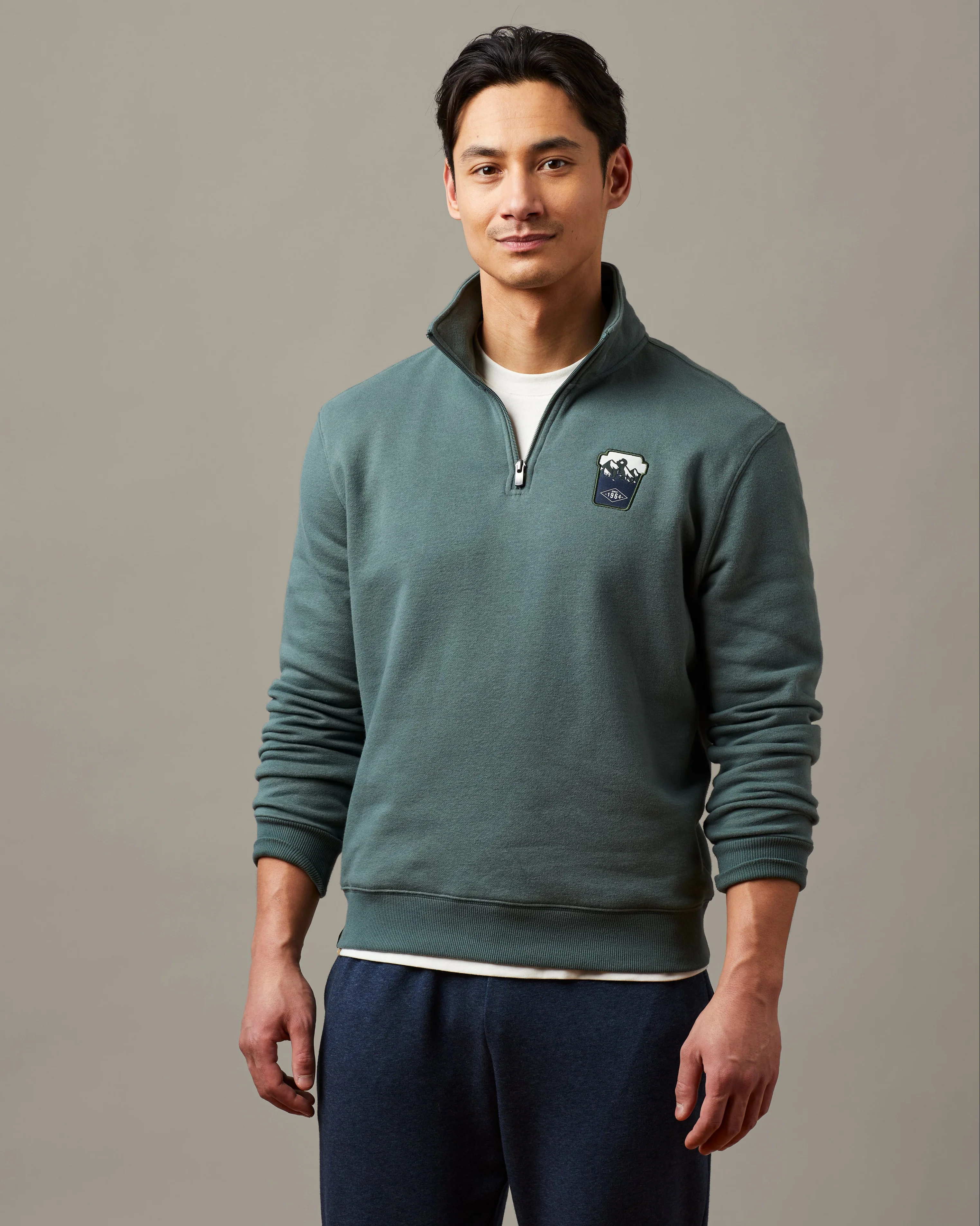 Dare to Explore Unisex Quarter Zip - Forest Green