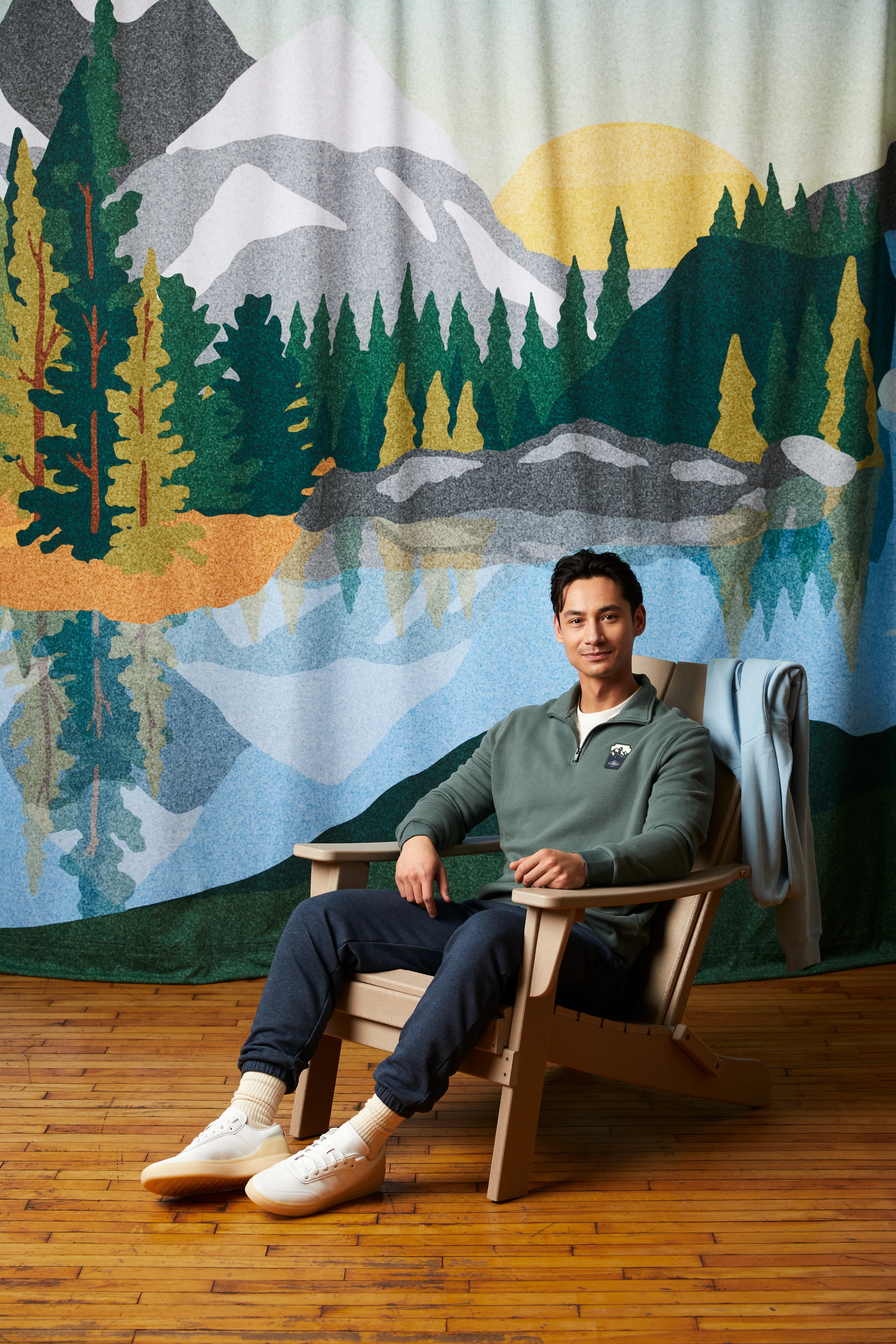 Dare to Explore Unisex Quarter Zip - Forest Green - Image 3