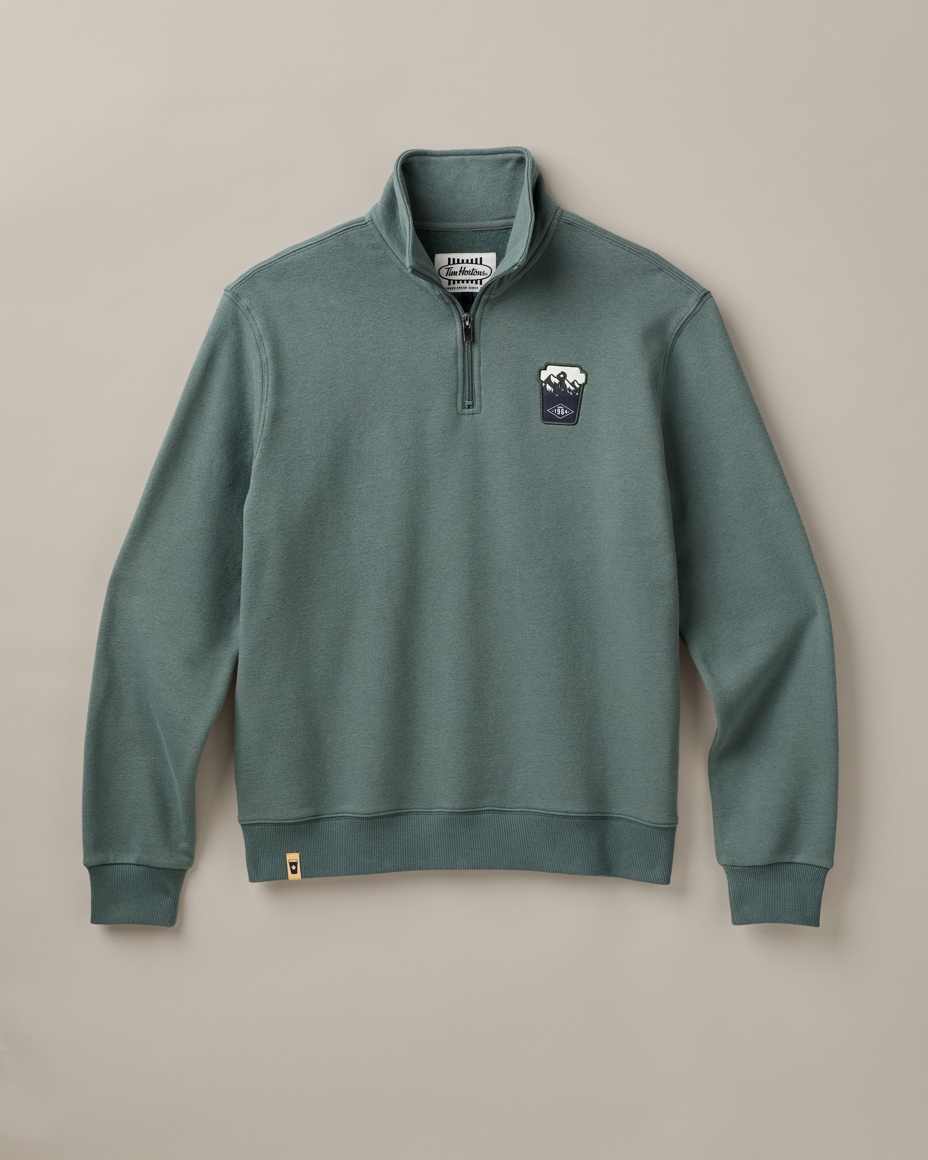 Dare to Explore Unisex Quarter Zip - Forest Green - Image 4
