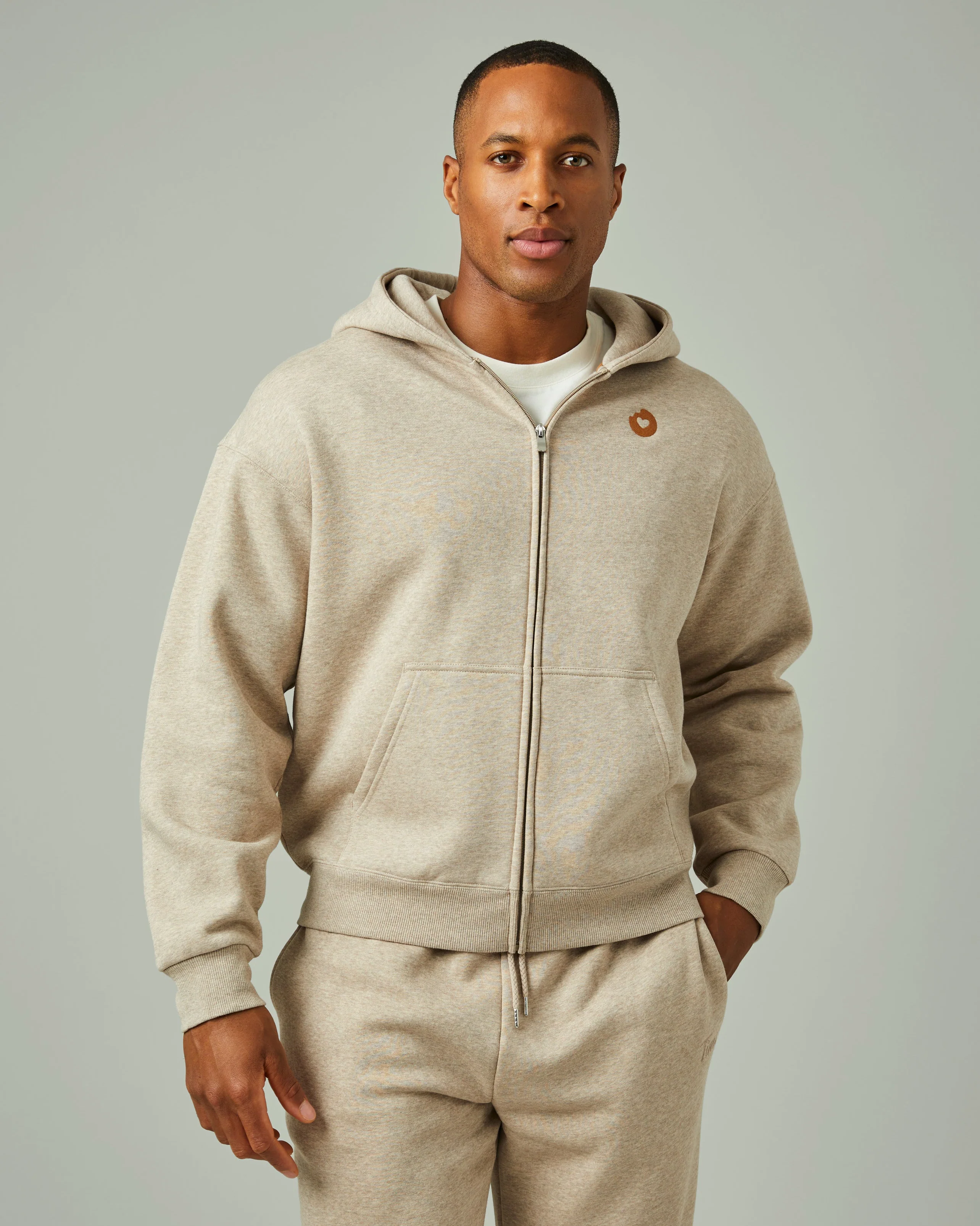 Donut Love Full Zip Hoodie - Iced Capp® Marl - Image 2