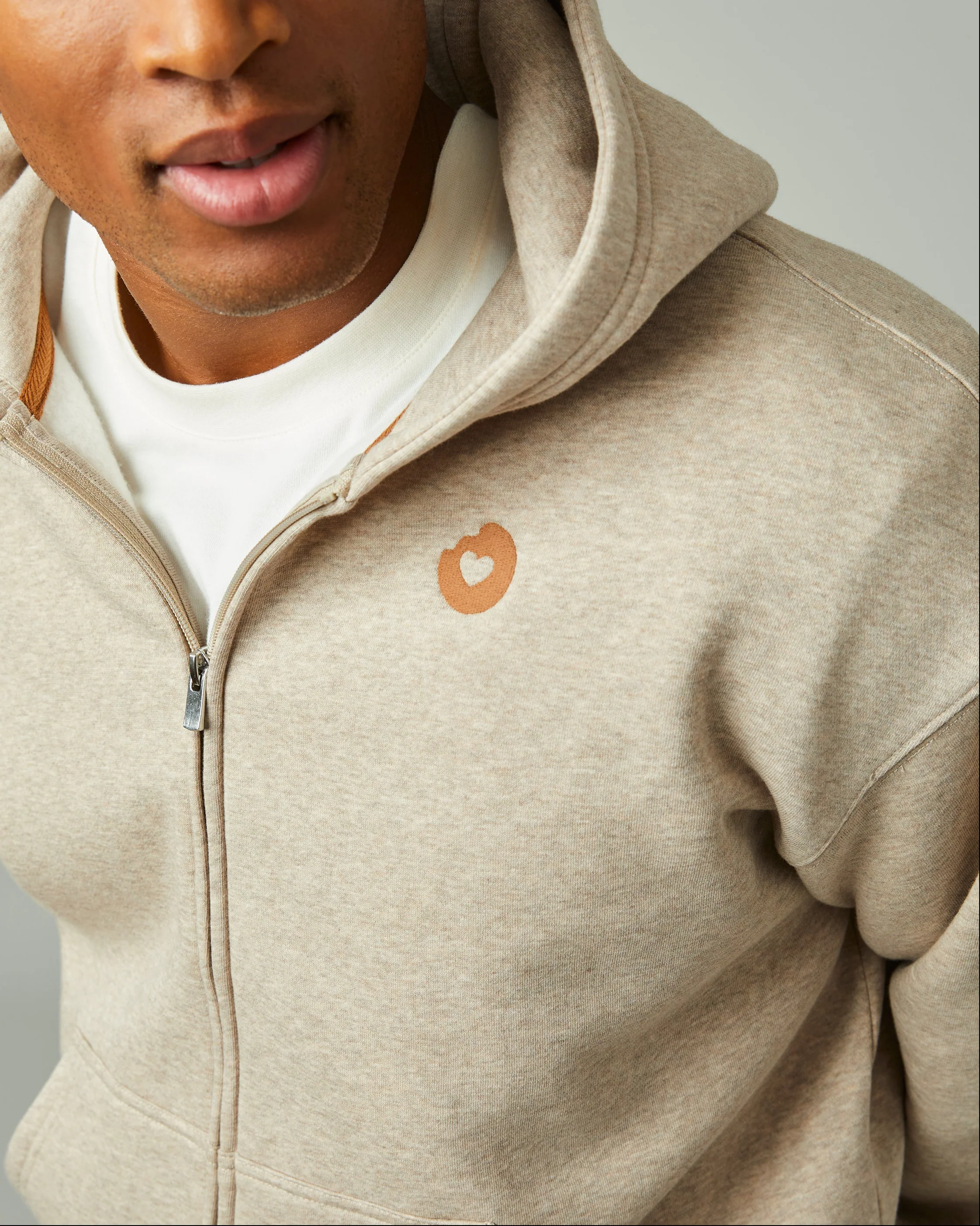 Donut Love Full Zip Hoodie - Iced Capp® Marl - Image 3