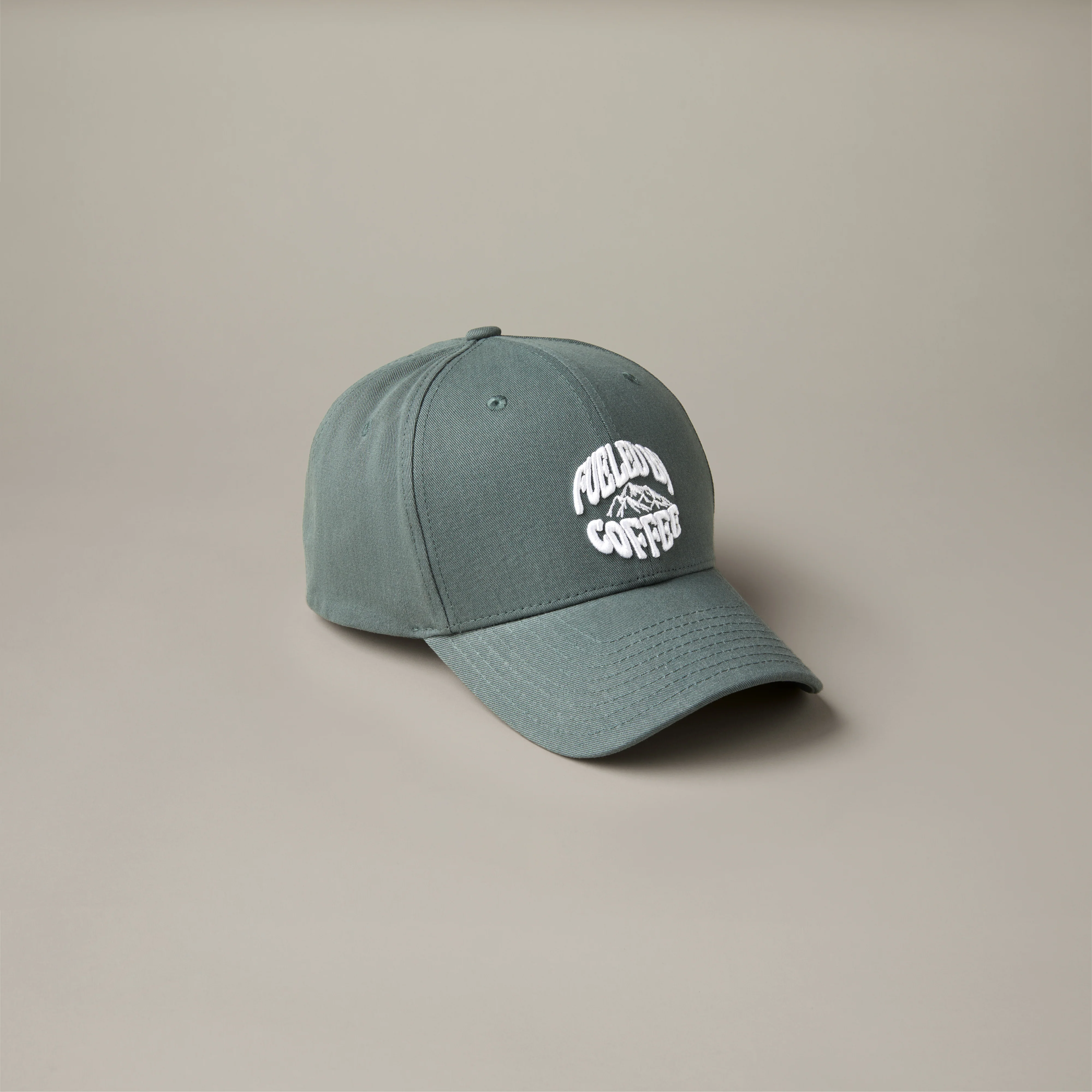 Fueled by Coffee Baseball Hat - Forest Green - Image 3