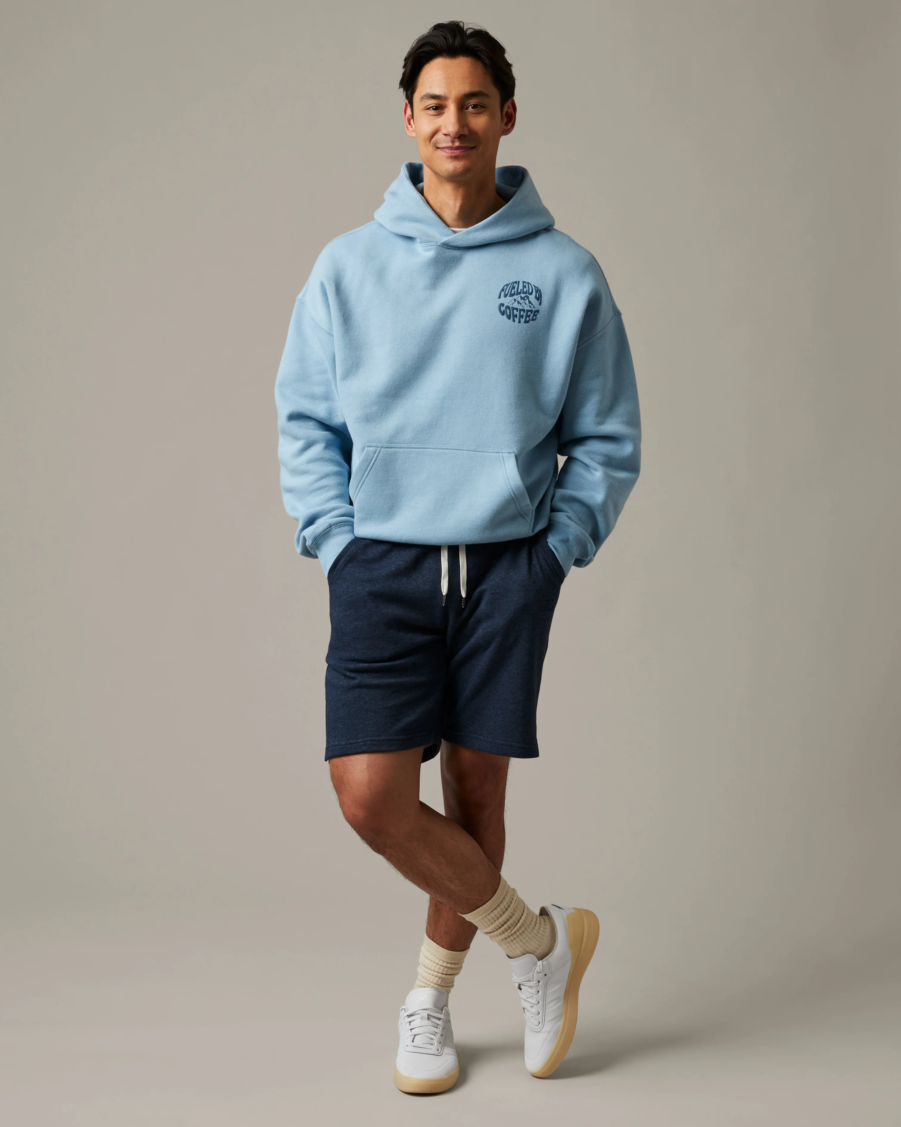 Fueled by Coffee Unisex Hoodie - Glacier Blue - Image 2