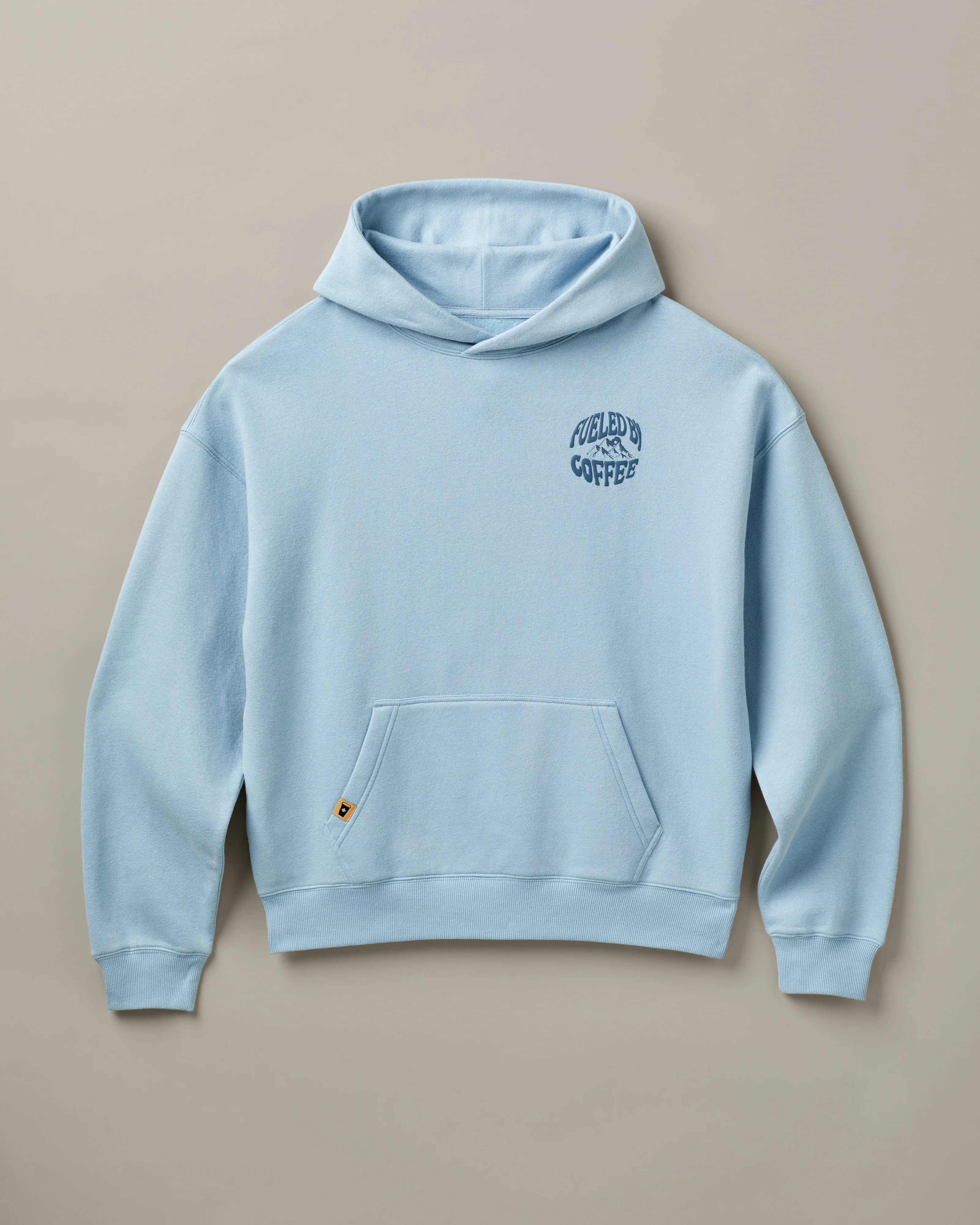 Fueled by Coffee Unisex Hoodie - Glacier Blue - Image 4