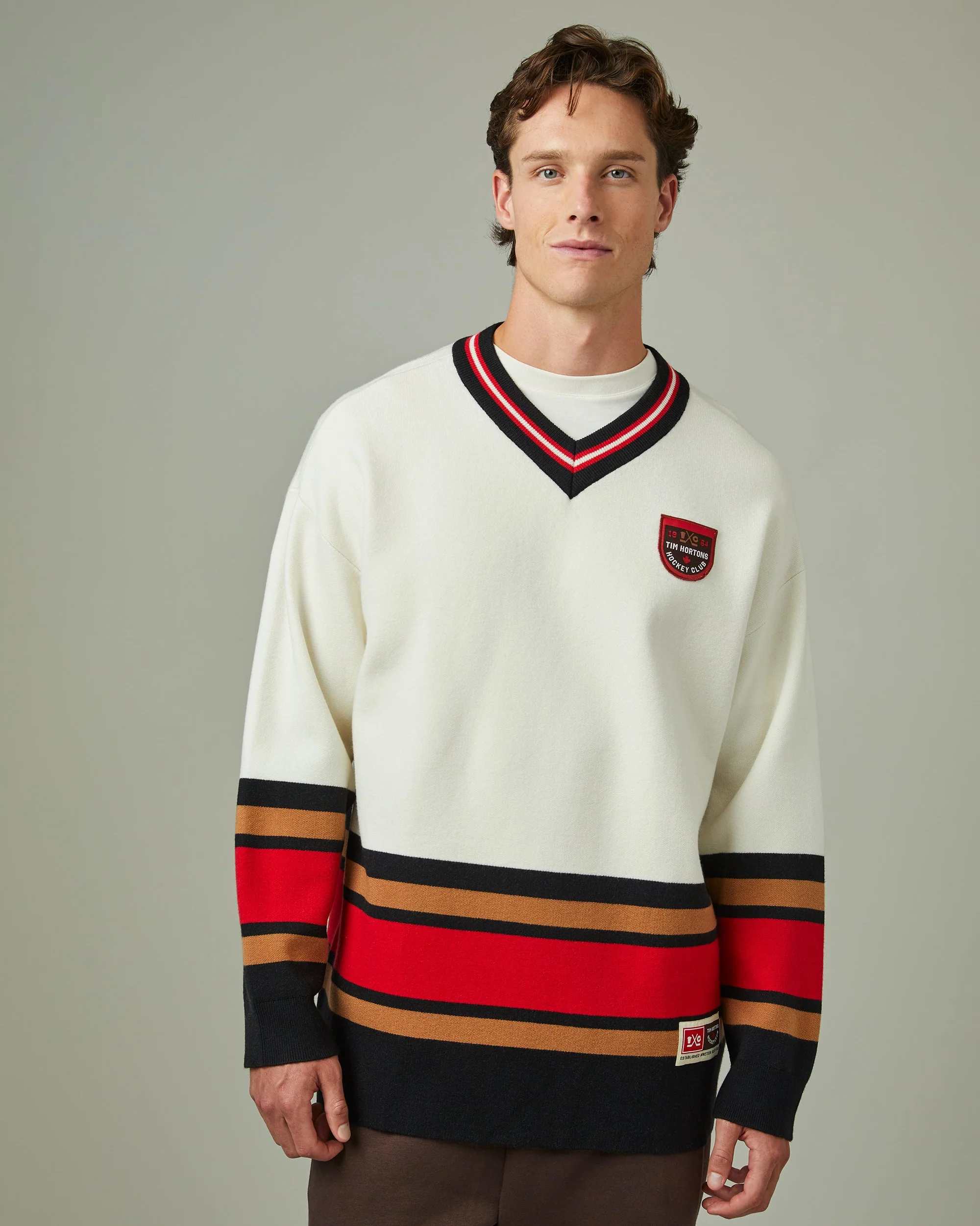 Hockey Unisex Knit Sweater - Image 2