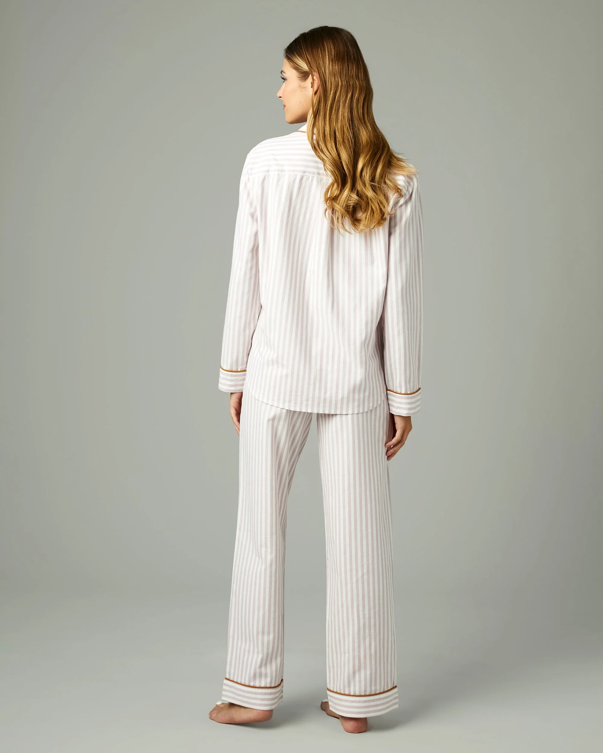 Pink Stripe Cotton Pajama Set - Image 3