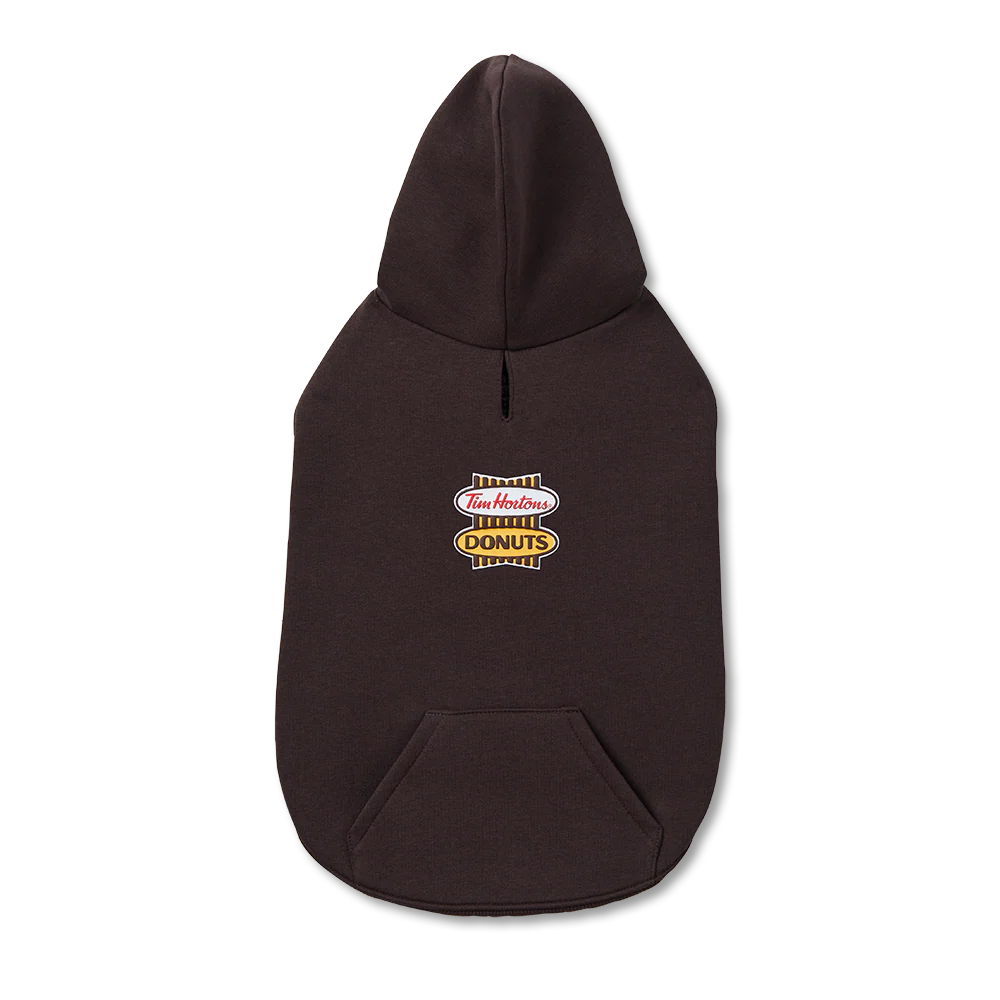 Retro Logo Pet Hoodie – Espresso - Image 4