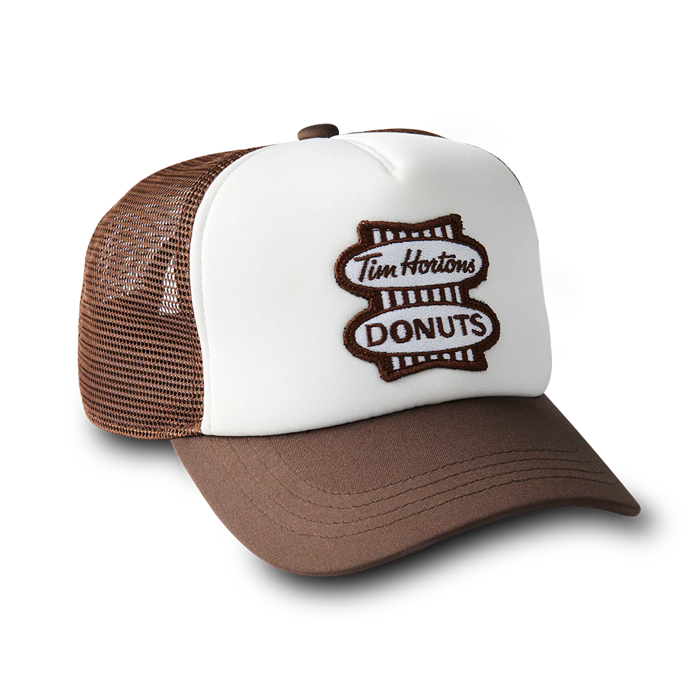Retro Logo Trucker Hat - Espresso/White - Image 3