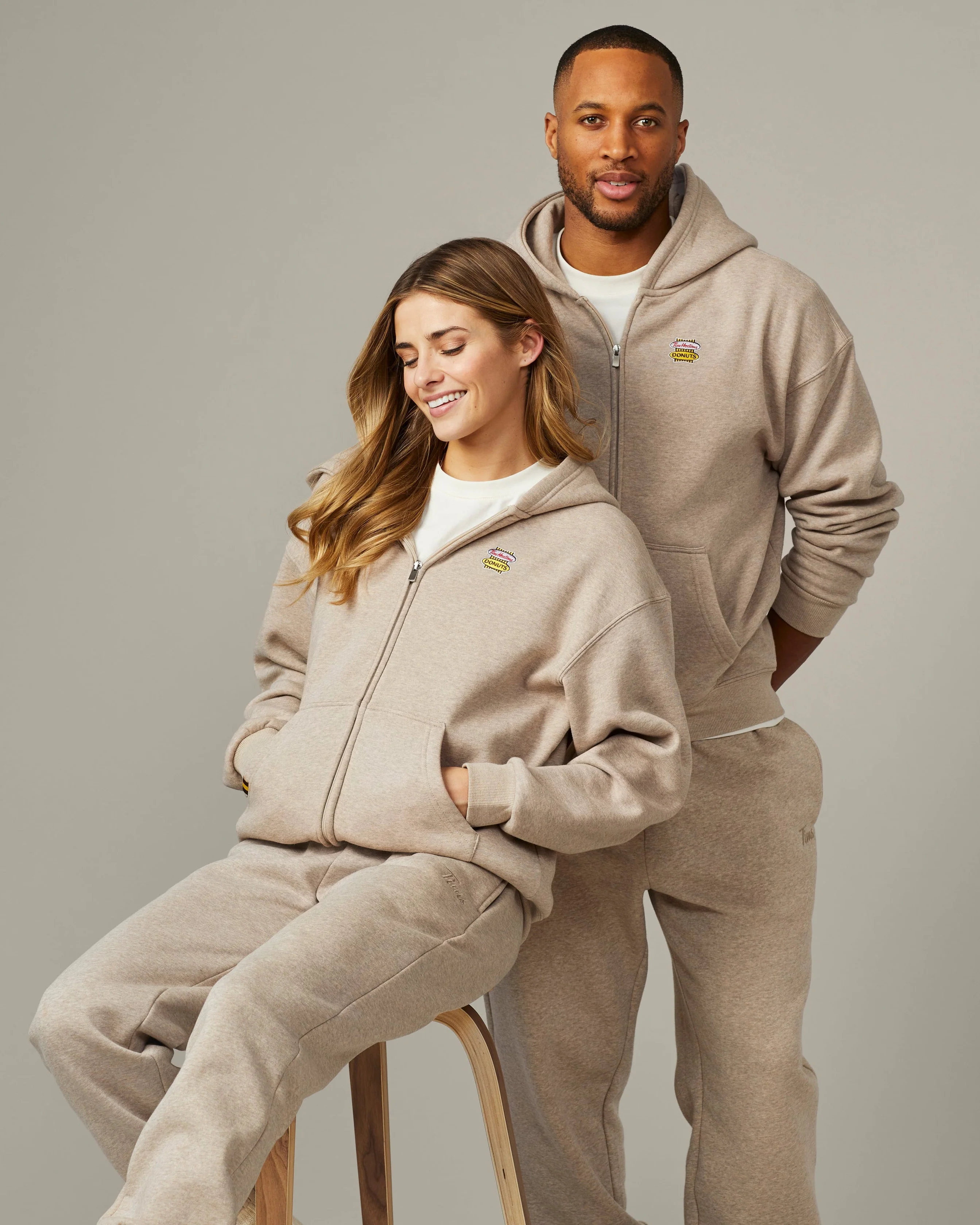 Retro Logo Unisex Full Zip Hoodie - Iced Capp® Marl