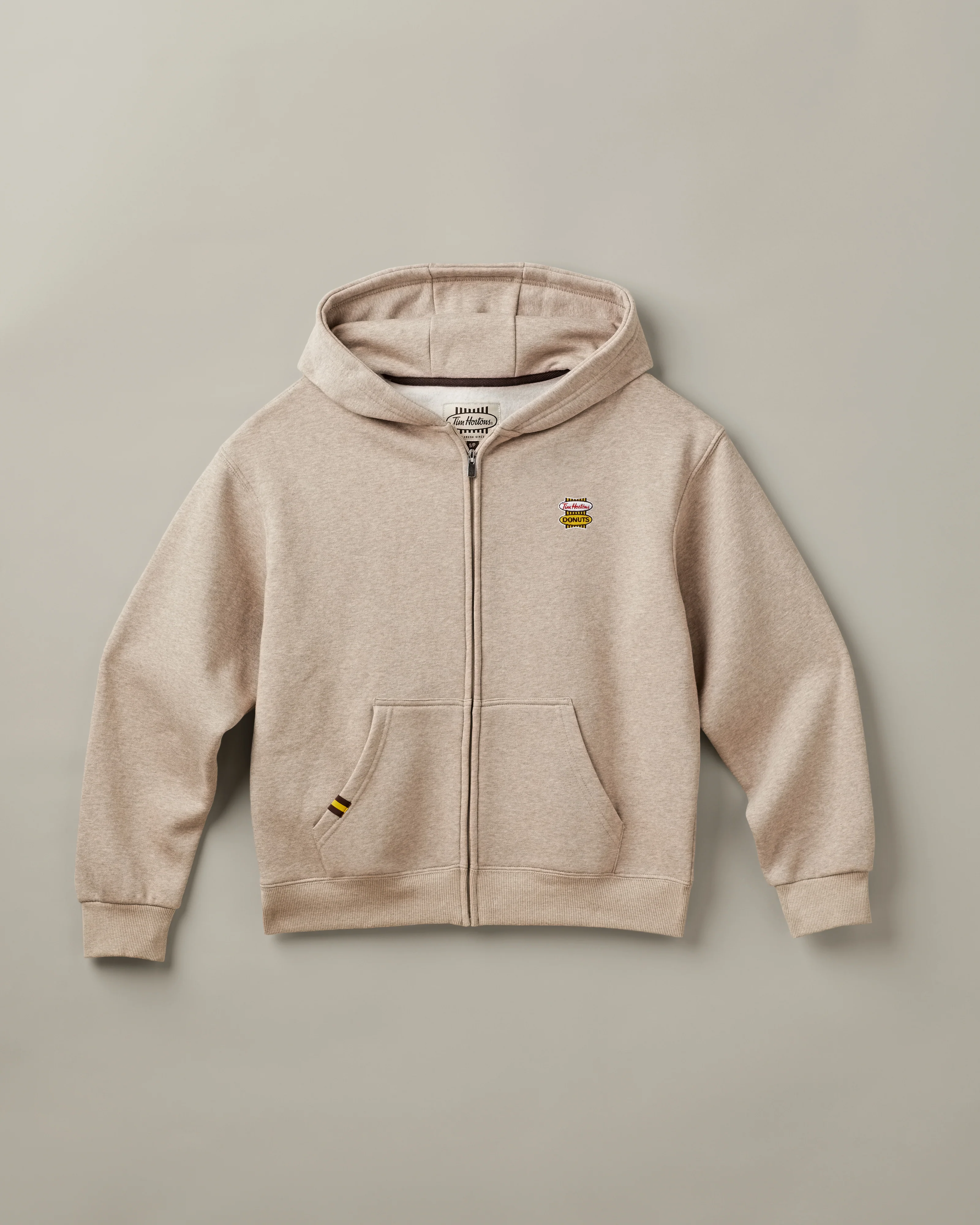 Retro Logo Unisex Full Zip Hoodie - Iced Capp® Marl - Image 4