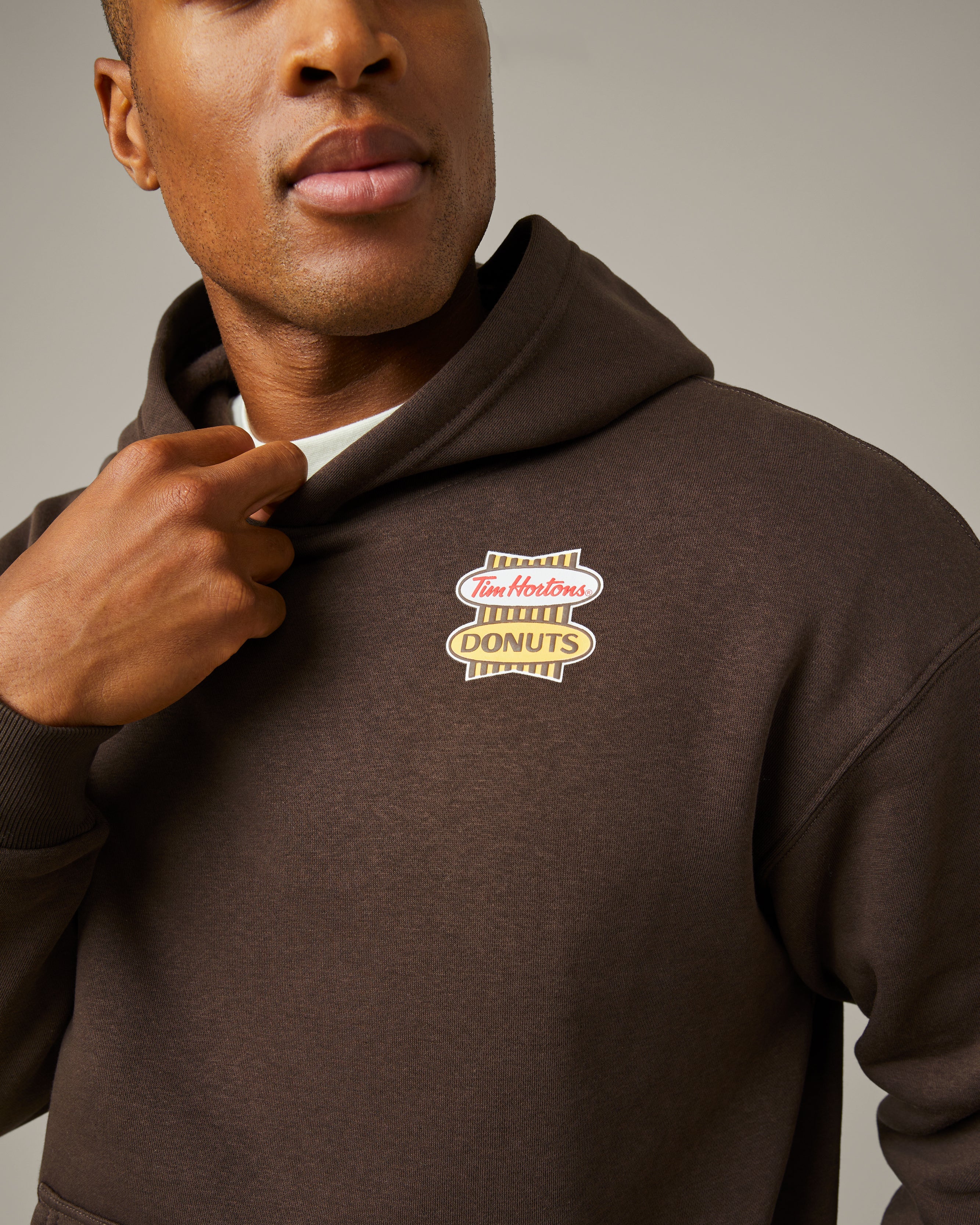 Retro Logo Unisex Hoodie - Espresso - Image 3