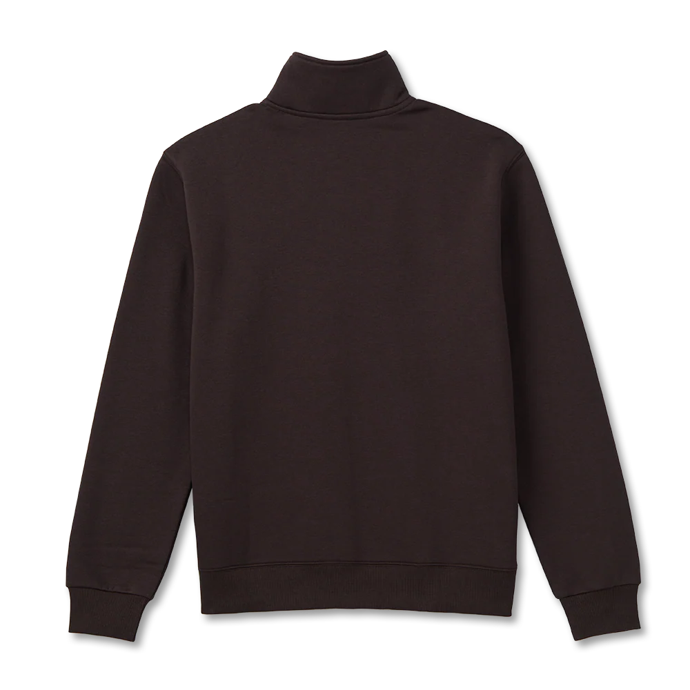 Retro Logo Unisex Quarter Zip Sweatshirt – Espresso - Image 6
