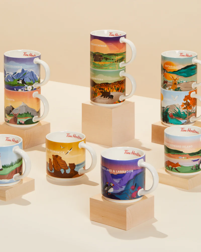 Tims Canada Collection Set of 12 Ceramic Mugs - Image 3