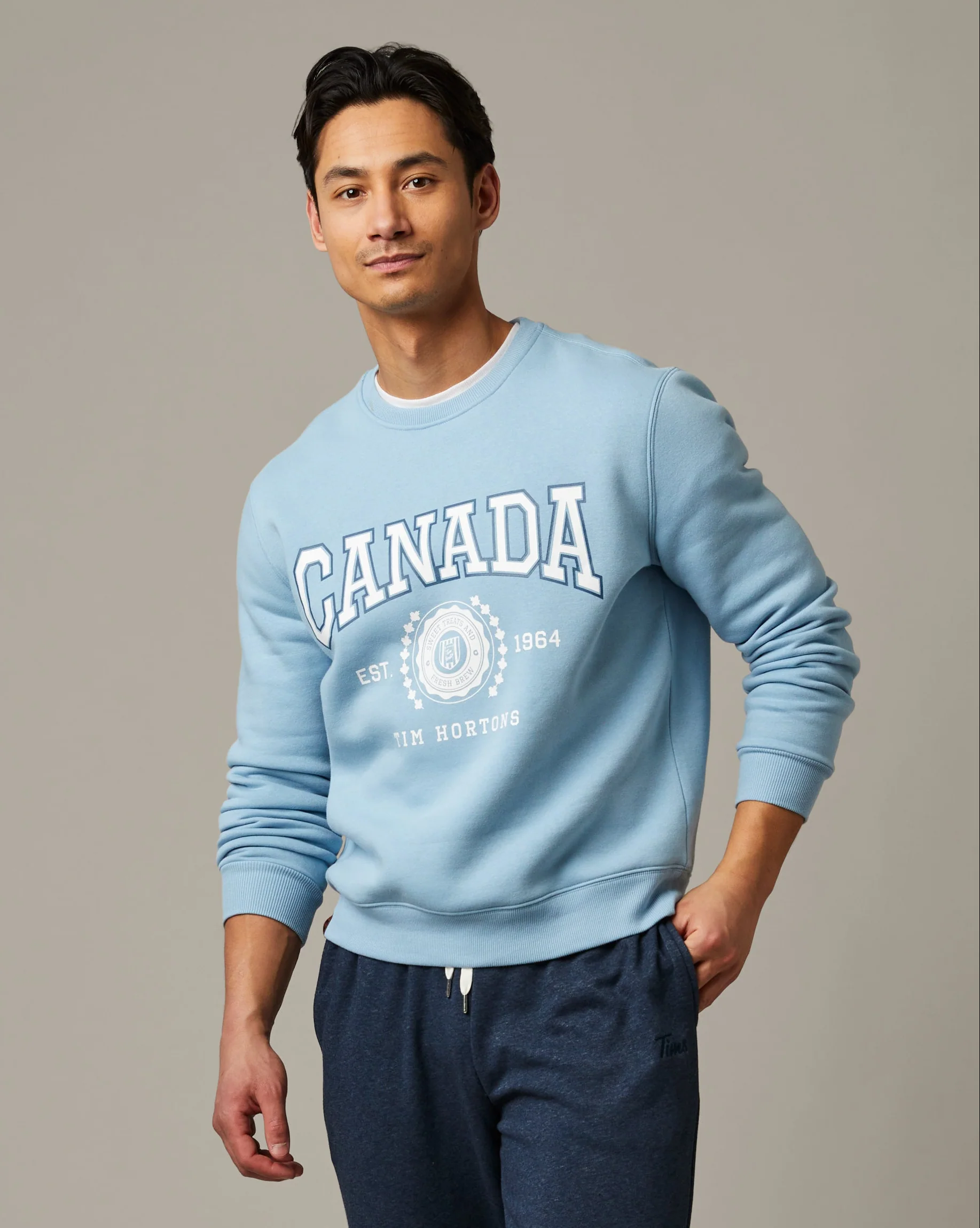 Tims Canada Unisex Crewneck - Glacier Blue