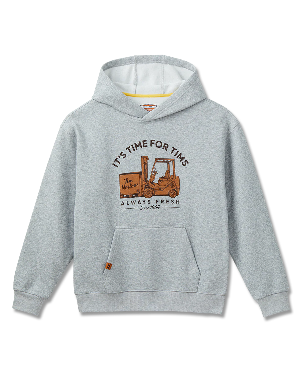 Tims Unisex Hoodie - Grey Marl - Image 5